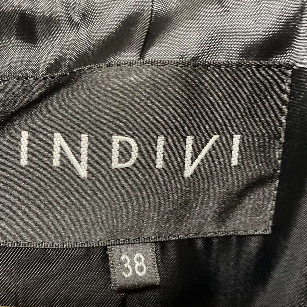 INDIVI カシミヤ ブレンド ショート コート