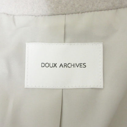 Doux archives PECOLAMB ウール ロング シングル コート
