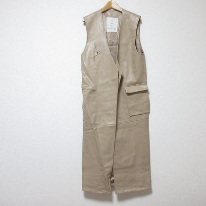 SeaRoomlynn エコレザー ノースリーブロングコート