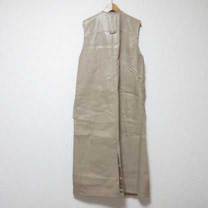 SeaRoomlynn エコレザー ノースリーブロングコート