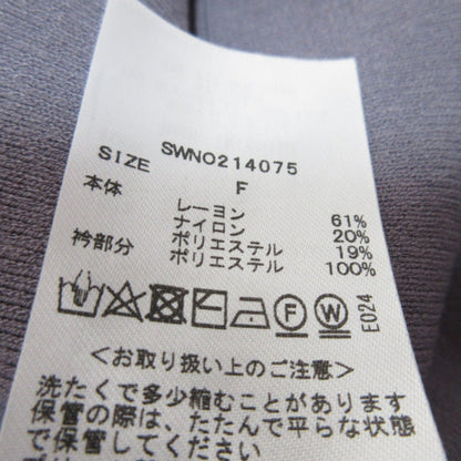 スナイデル プリーツカラーニットワンピース