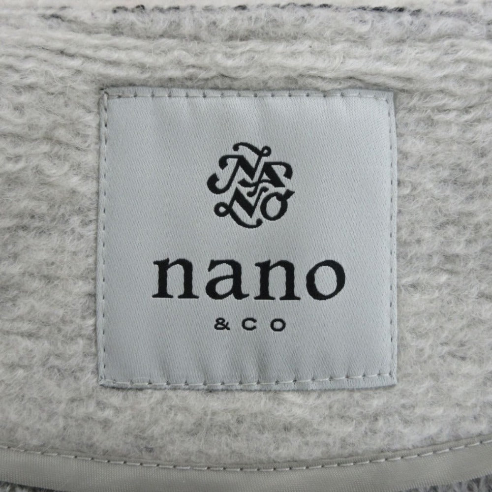ナノ ユニバース nano&co ウール ブレンド ロング コート