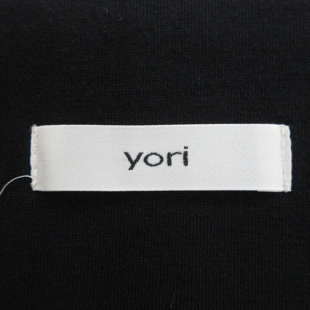 yori アシンメトリー フリル ボンディング ロング ジレ コート