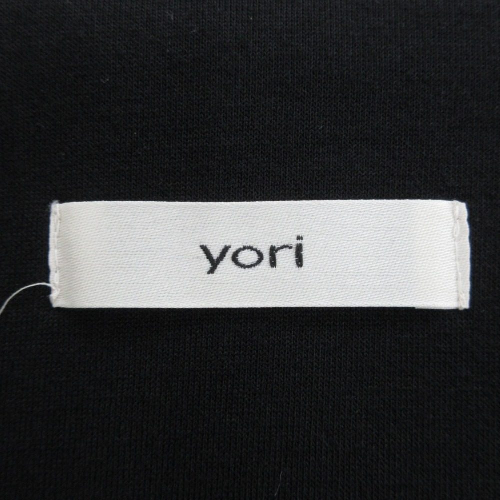 yori アシンメトリー フリル ボンディング ロング ジレ コート