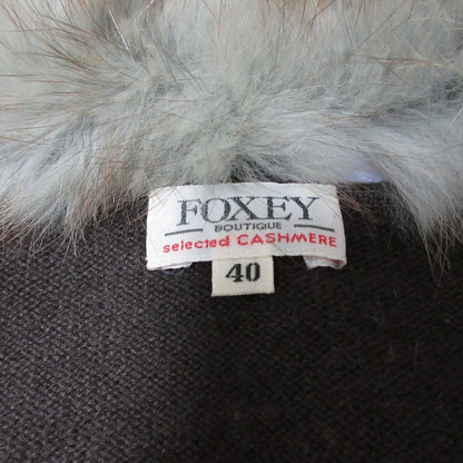 FOXEY BOUTIQUE Vネック カシミヤ カーディガン