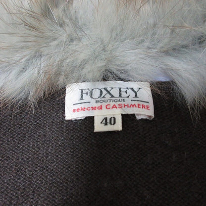 FOXEY BOUTIQUE Vネック カシミヤ カーディガン