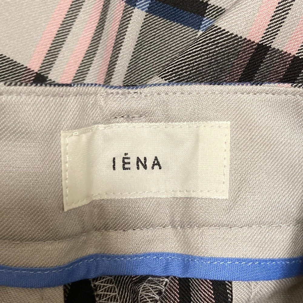 IENA チェック パンツ