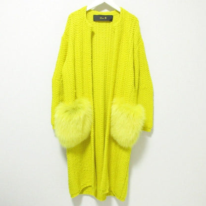Drawer フォックス ファー ニット ロング コート