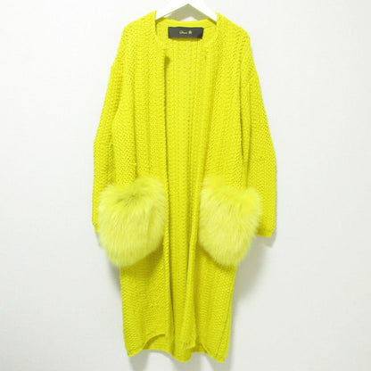Drawer フォックス ファー ニット ロング コート