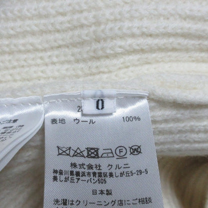 CULLNI ダブル ハイ ネック スリット ニット ウェア