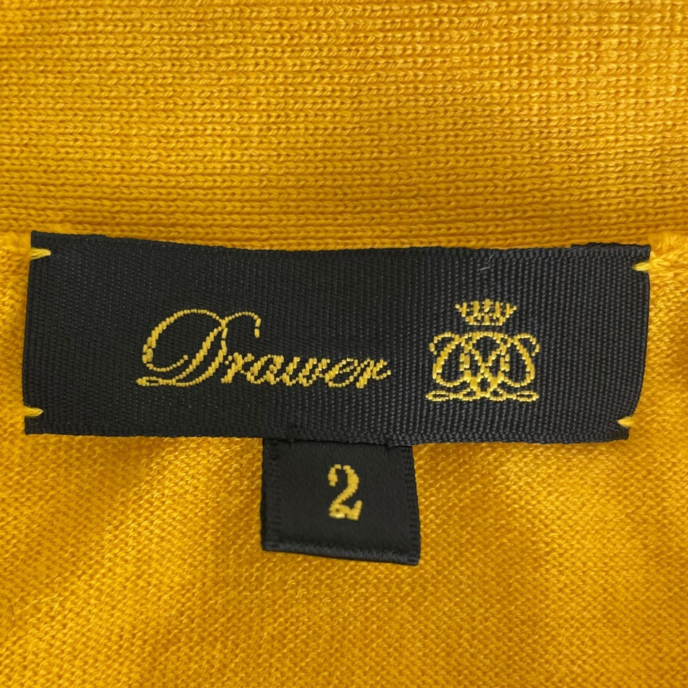 Drawer Vネック ハイゲージ ニット カーディガン