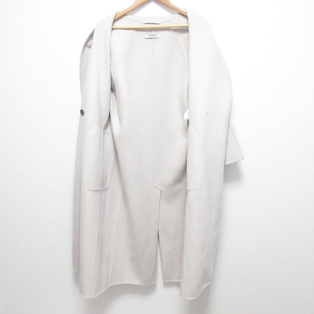 S Max Mara ポリ ウール ロング コート