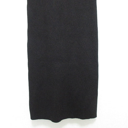 Ganni ストレッチ ワイド ネック ロング リブ ニット ドレス