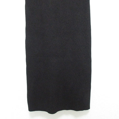 Ganni ストレッチ ワイド ネック ロング リブ ニット ドレス