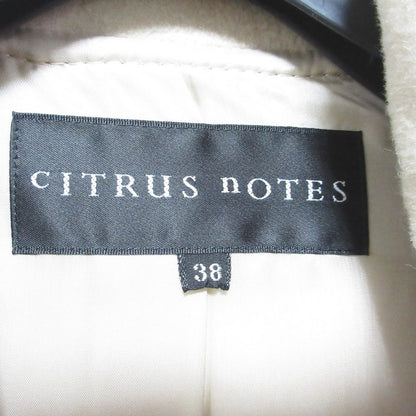 CITRUS NOTES フリル デザイン アンゴラ ウール ロング コート