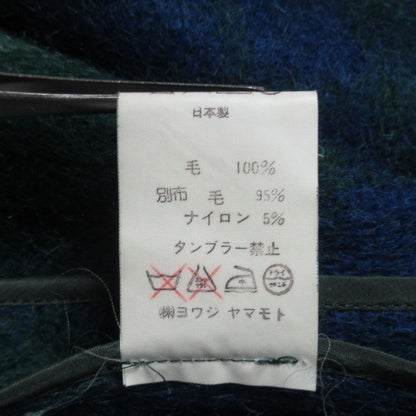 ヨウジ ヤマモト ヴィンテージ チェック ウール コート