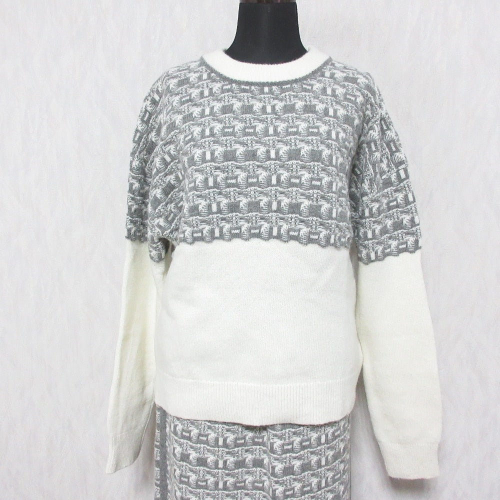 INDIVI ジャカード ニット 2way セットアップ
