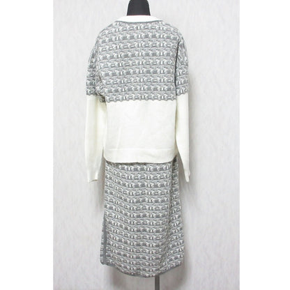 INDIVI ジャカード ニット 2way セットアップ