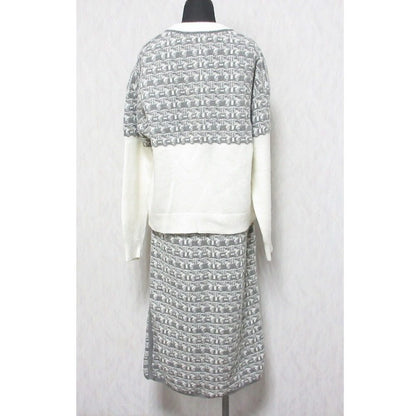 INDIVI ジャカード ニット 2way セットアップ