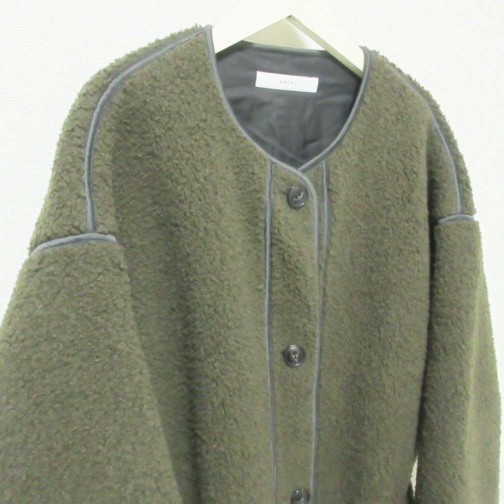 archi ボア フリース ロング コート