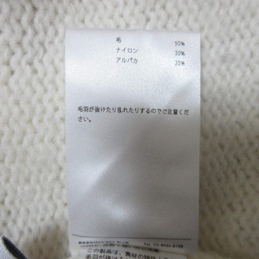 MADISONBLUE ルーズ V ネック PO アルパカ ブレンド ニット