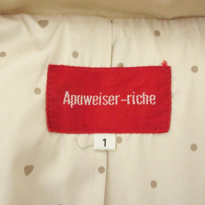 Apuweiser-riche ボリュームカラー ロングダウンコート