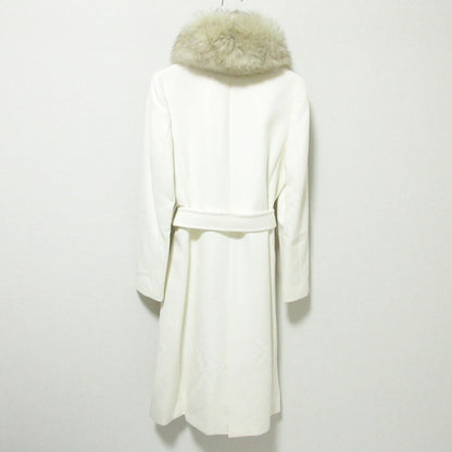 INED Saga Furs フォックス ファー アンゴラ ウール コート