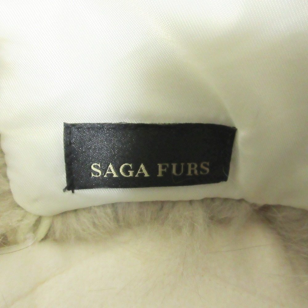 INED Saga Furs フォックス ファー アンゴラ ウール コート