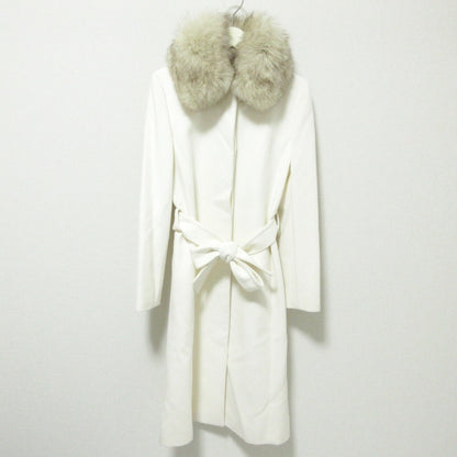 INED Saga Furs フォックス ファー アンゴラ ウール コート