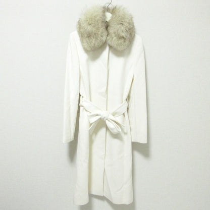 INED Saga Furs フォックス ファー アンゴラ ウール コート