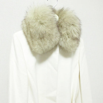 INED Saga Furs フォックス ファー アンゴラ ウール コート