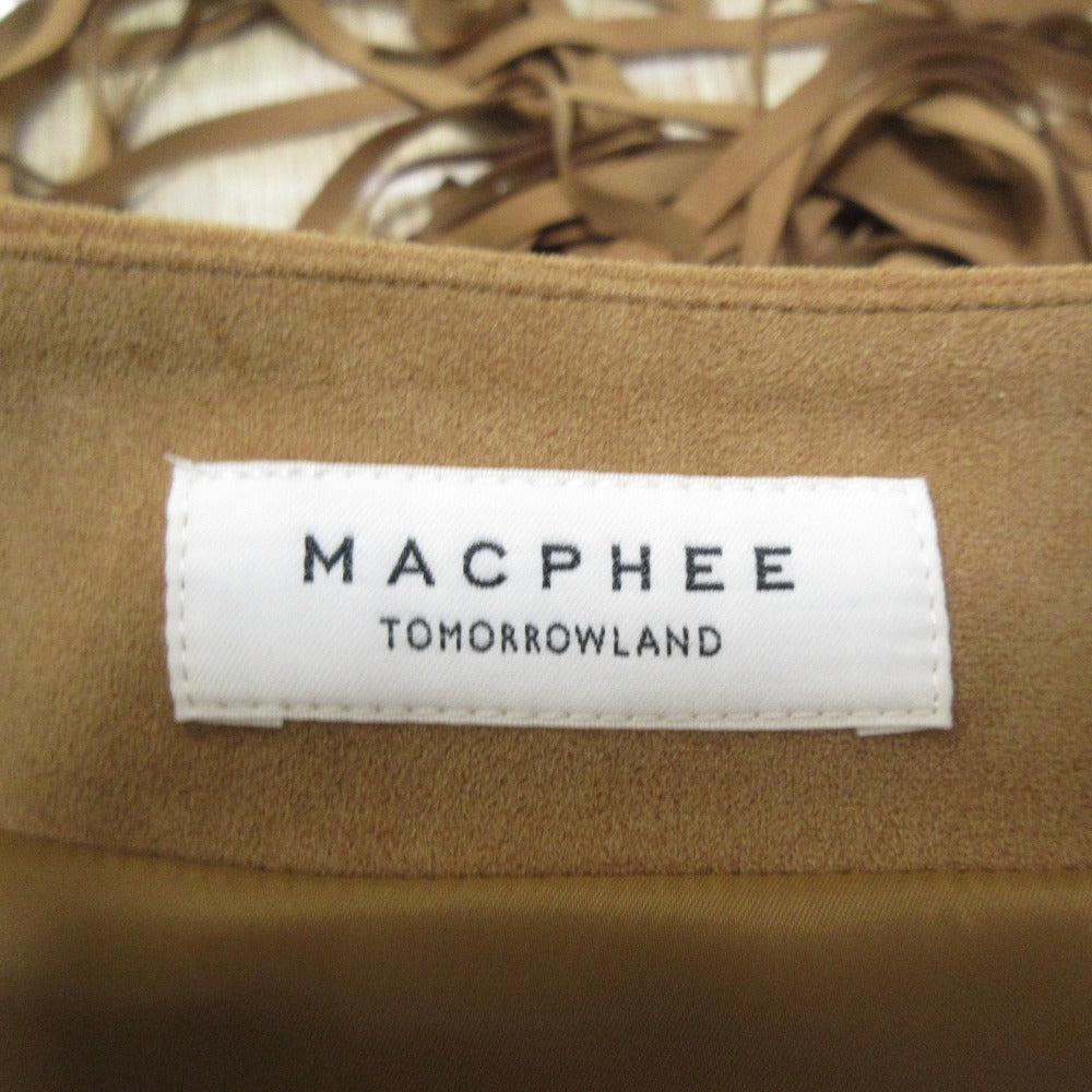 MACPHEE スエード ライク ドレス