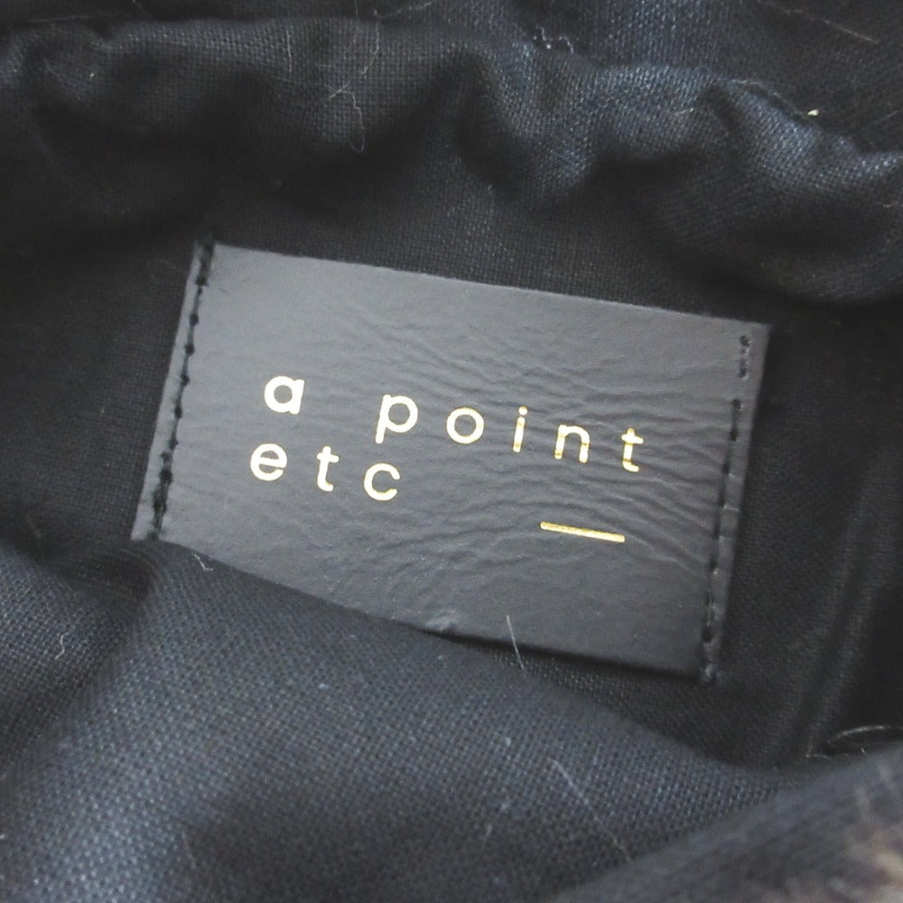 a point etc レオパード フェイクファー ショルダーバッグ