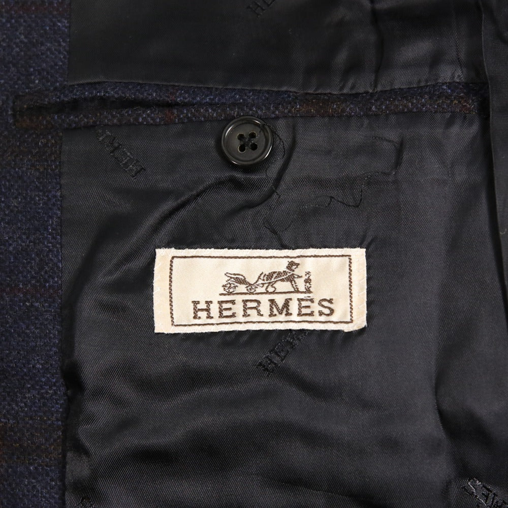 エルメス シングル ブレスト カシミア ジャケット