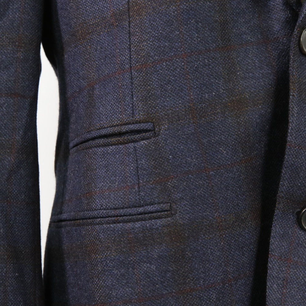 エルメス シングル ブレスト カシミア ジャケット