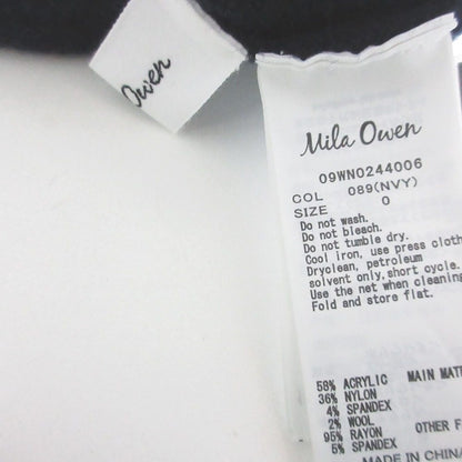 Mila Owen Mモチーフ ウールブレンド ミニニットワンピース