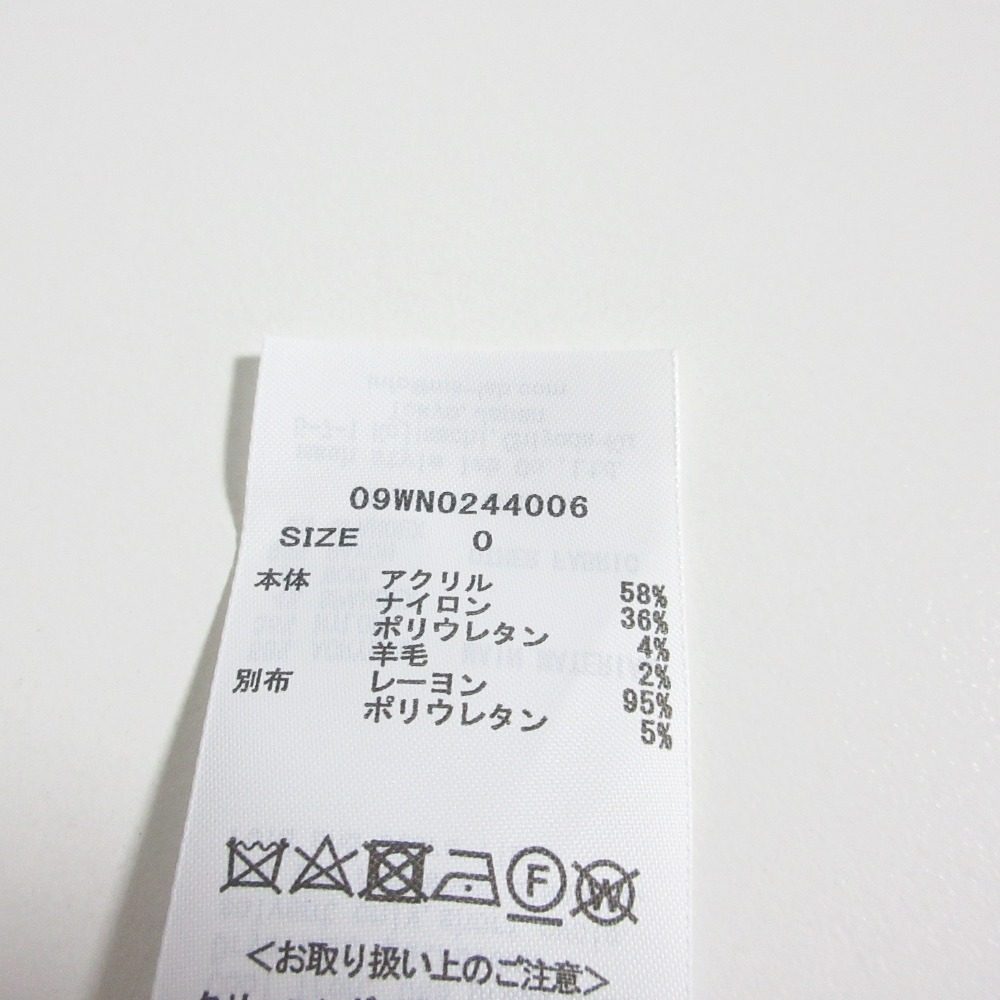 Mila Owen Mモチーフ ウールブレンド ミニニットワンピース
