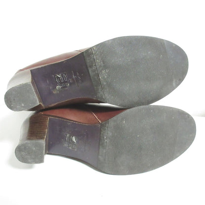 A.P.C. ラウンド トゥ レザー ミッド ブーツ