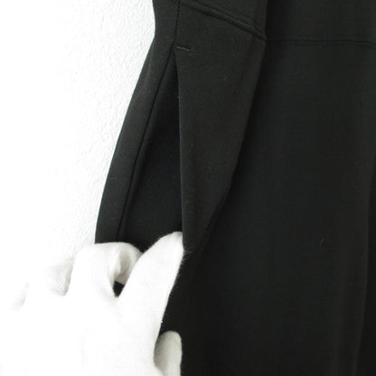 yori Vネック リボン サロペット ストレッチ オールインワン