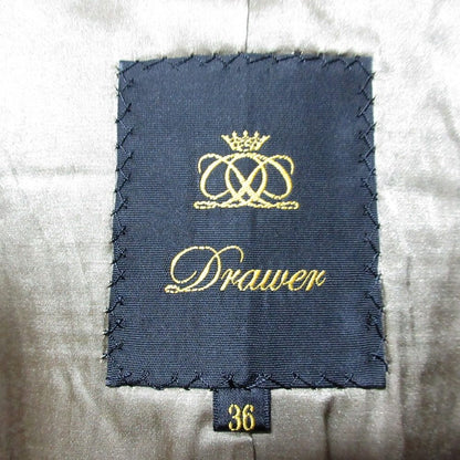 Drawer ウール ノーカラー コート