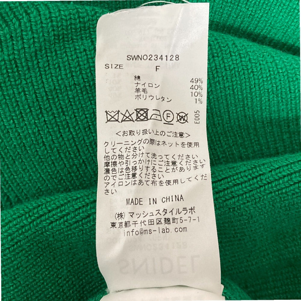 スナイデル ストラクチャードニットワンピース