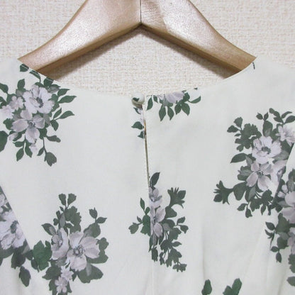NATURAL BEAUTY BASIC スリット ショルダー プリント ドレス