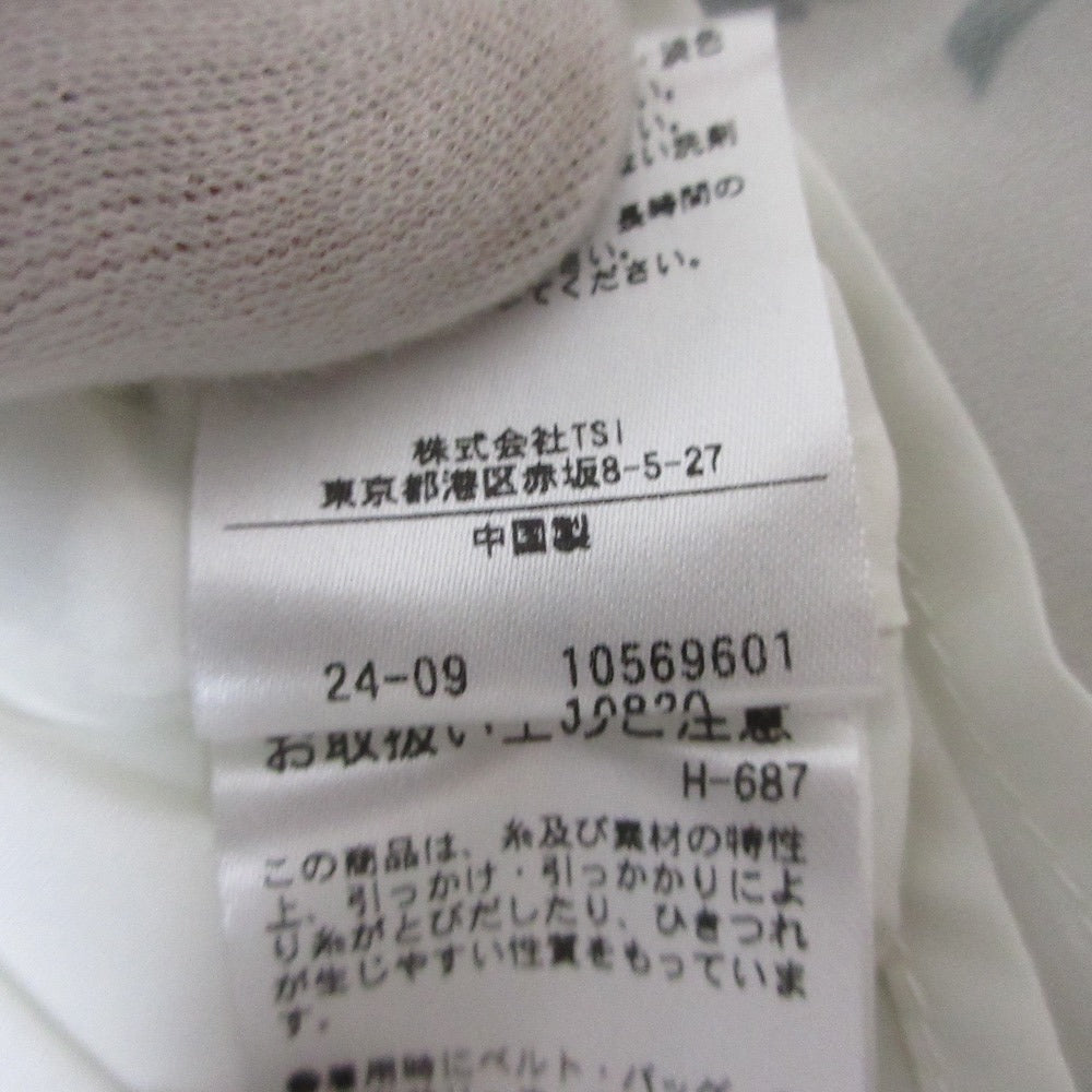 NATURAL BEAUTY BASIC スリット ショルダー プリント ドレス