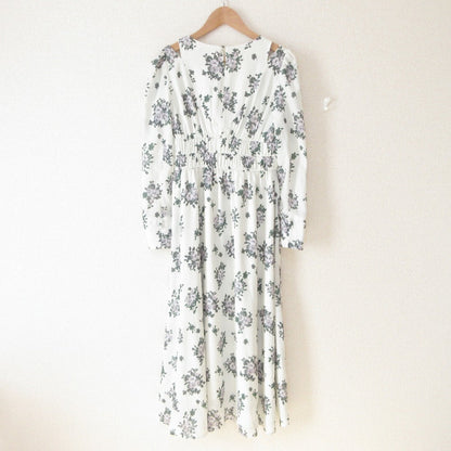 NATURAL BEAUTY BASIC プリント ロング ドレス