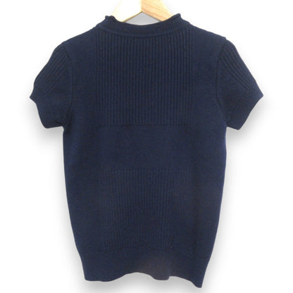 エルメス カシミヤ ショートスリーブリブニットセーター36