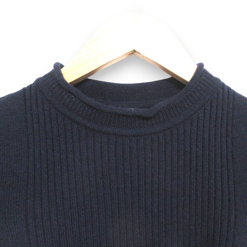 エルメス カシミヤ ショートスリーブリブニットセーター36