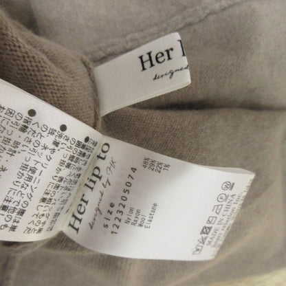 Herlipto バック リボン ウール ブレンド ニット 2way セット