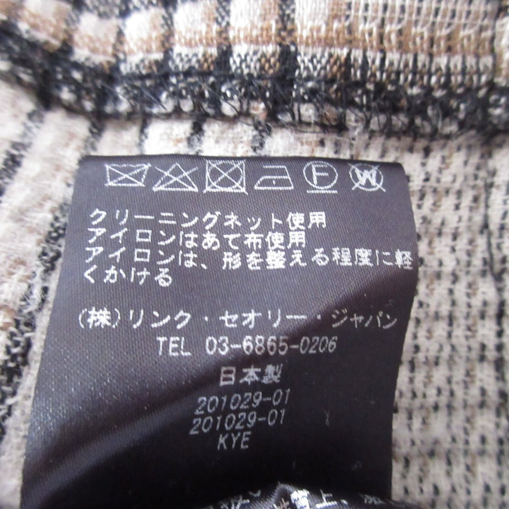セオリー グレンチェックノースリーブワンピース