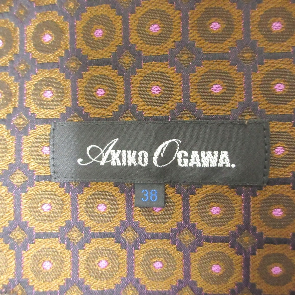 AKIKO OGAWA レッキスファー ジャカード ロングコート
