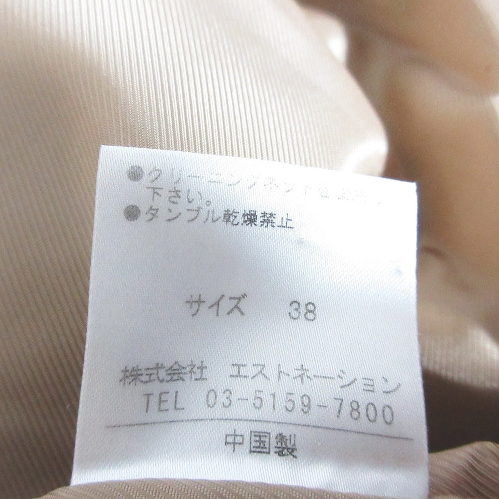 ESTNATION bis ウール ノーカラー コート